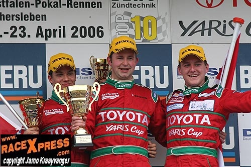 Podium Duits Toyota Yaris Cup